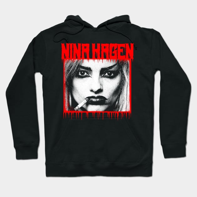 Nina Hagen Metal Style Hoodie by theloudandnoisy